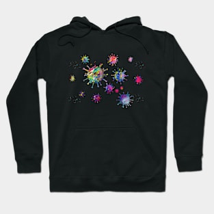 Virus illustration Hoodie